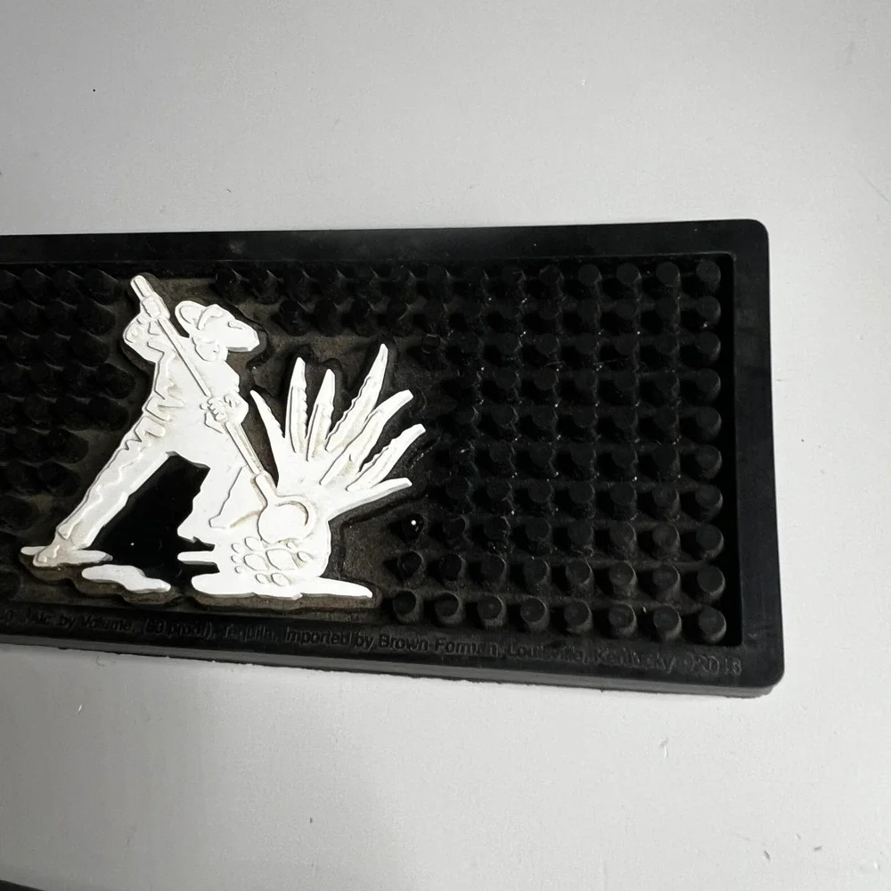 Lot of 3 Bar Mats el Jimador Tequila & New Amsterdam Vodka Rubber Spill Rails